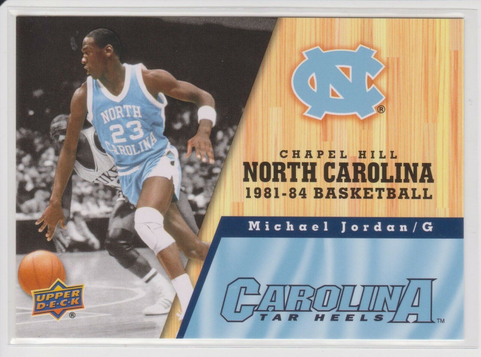 Upper Deck Michael Jordan White North Carolina Tar Heels