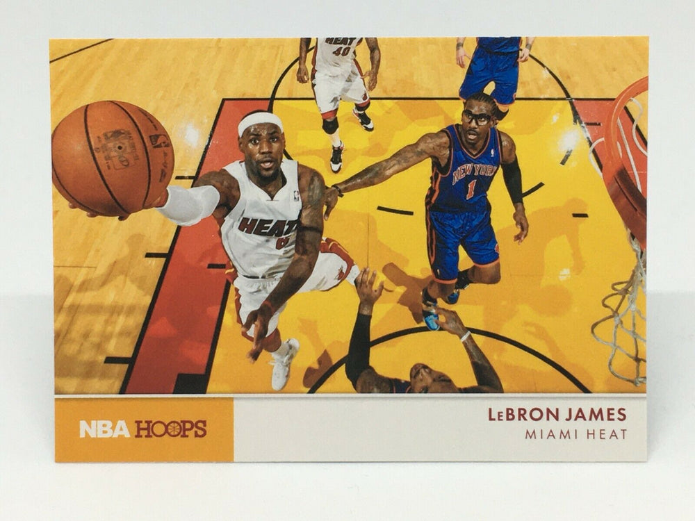 LeBron James 2012-13 NBA Hoops Action Photos Basketball Series Mint Card #3