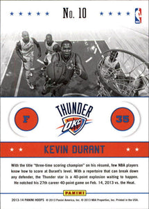 Kevin Durant 2013 2014 Hoops Above the Rim Basketball Series Mint Card #10