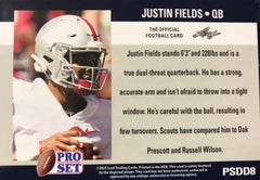 : Justin Fields 2021 Pro Set DRAFT DAY Short Printed Mint Rookie  Card #PSDD8 Picturing this Chicago Bears First Round Pick in his White Ohio  State Jersey : Collectibles & Fine Art