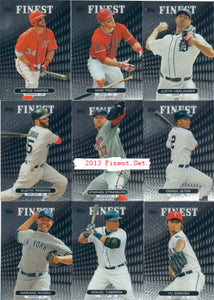 2013 Topps Finest Baseball Series Mint 100 Card Set with Gerrit Cole, Nolan Arenado and Manny Machado Rookies Plus