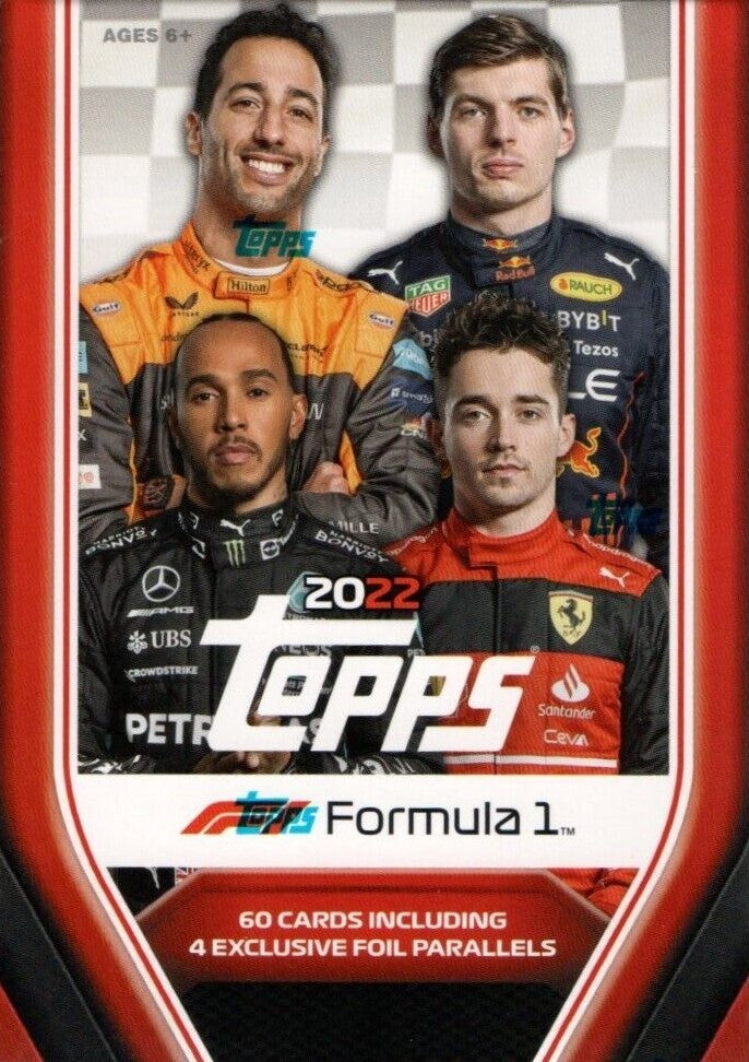 2022 Topps Formula 1 Racing Blaster Box including 4 Exclusive Foil Parallel Cards