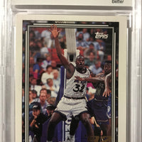 Shaquille O'Neal 1992 1993 Topps GOLD Series Mint ROOKIE Card #362  BECKETT GRADED 9!