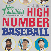 2018 Topps HERITAGE HIGH NUMBER Series Baseball Sealed Hanger Box