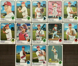 2022 Topps Heritage Baseball Complete Mint 400 Card Basic Set in Classic 1973 Design