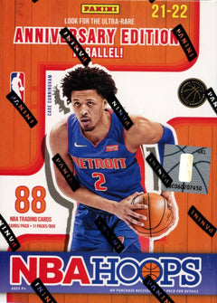 2021 2022 Panini HOOPS NBA Blaster Box of Packs (88 Cards)