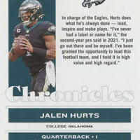 Jalen Hurts 2021 Panini Chronicles Series Mint 2nd Year Card #71