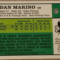 Dan Marino 2010 Topps Football 1984 Rookie Reprint Series Mint Card #123