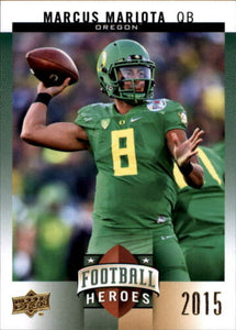 2015 Upper Deck College Football Heroes Set with ROOKIE Cards of Jameis Winston and Marcus Mariota