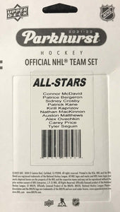 2021 2022 Upper Deck PARKHURST All-Stars Factory Sealed Team Set Featuring Crosby, Ovechkin, Kaprizov, McDavid and Matthews Plus