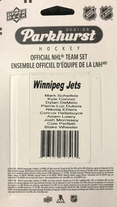 Winnipeg Jets 2021 2022 Upper Deck PARKHURST Factory Sealed Team Set with Cole Perfetti Rookie Card