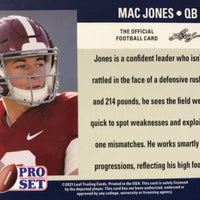 Mac Jones 2021 Pro Set DRAFT DAY Short Printed Mint Rookie Card #PSDD9 New England Patriots