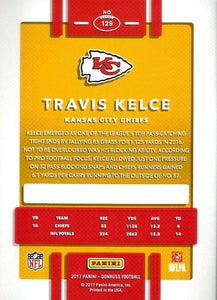 Travis Kelce 2017 Donruss Card #129