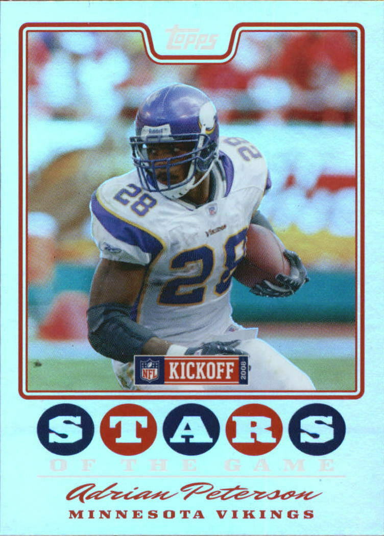 Adrian Peterson 2008 Topps Kickoff Stars of the Game Mint Card #SG-AP