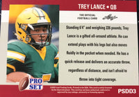 Trey Lance 2021 Pro Set DRAFT DAY Short Printed Mint Rookie Card #PSDD3 San Francisco 49ers First Round Pick
