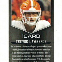 Trevor Lawrence 2021 Leaf iCard XRC Short Printed Mint Rookie Card #LI-16