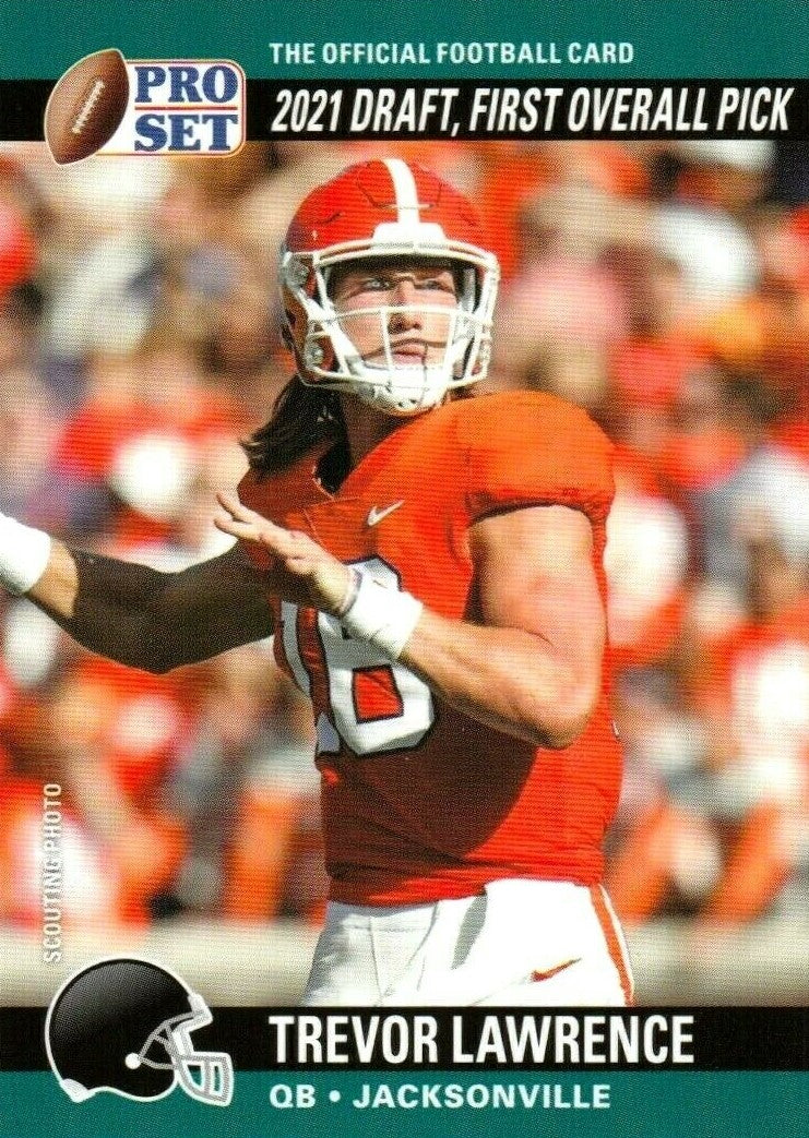 Trevor Lawrence 2021 Pro Set DRAFT DAY Short Printed Mint Rookie Card | The Strictly Mint Card Co. Inc. Trevor Lawrence 2021 Pro Set DRAFT DAY Short Printed Mint Rookie Card | The Strictly Mint Card Co. Inc.