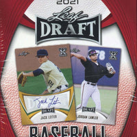 2021 Leaf Draft Baseball Series Factory Sealed Blaster Box with a 50 Card Set and 3 Autograph Cards
