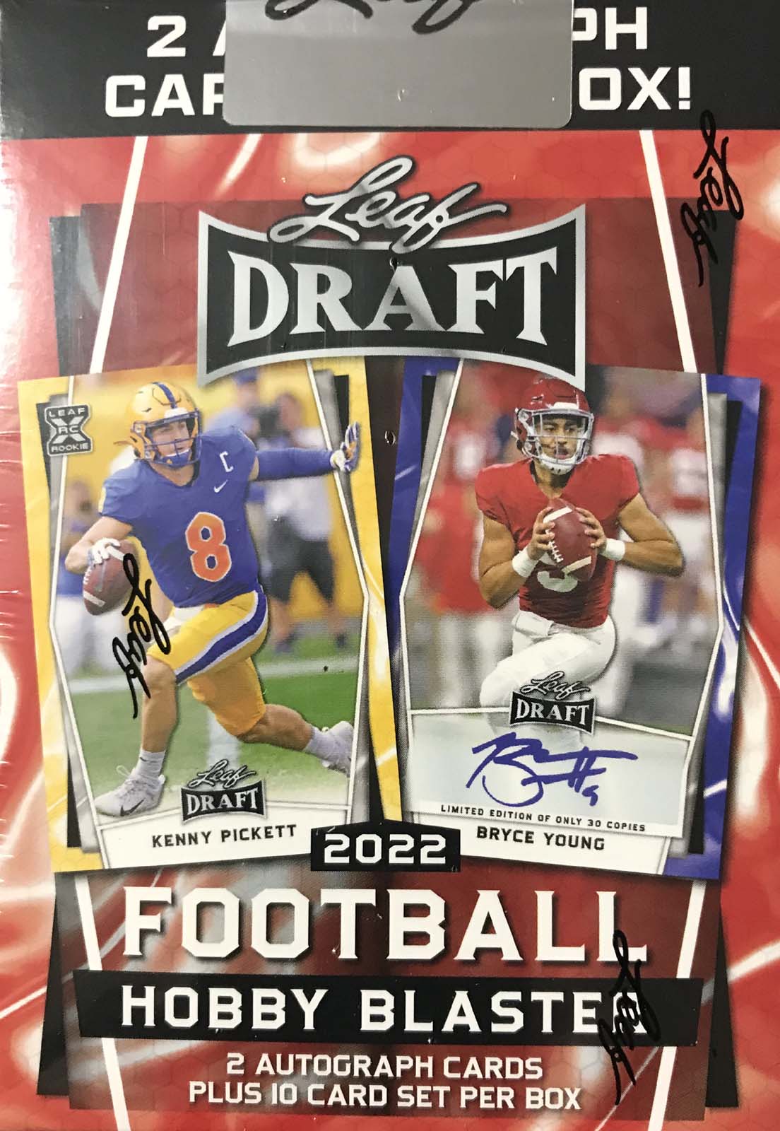 WORTH THE PRICE??? 2023 LEAF DRAFT FOOTBALL BLASTER BOXES! 2 OR 3 ROOKIE  AUTOS! RIP AND REVIEW! 
