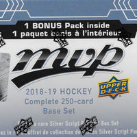 2018 2019 Upper Deck MVP Hockey Factory Set with Shortprints and Bonus Inserts