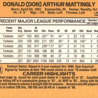 Don Mattingly 1989 Donruss Series Mint Card #74