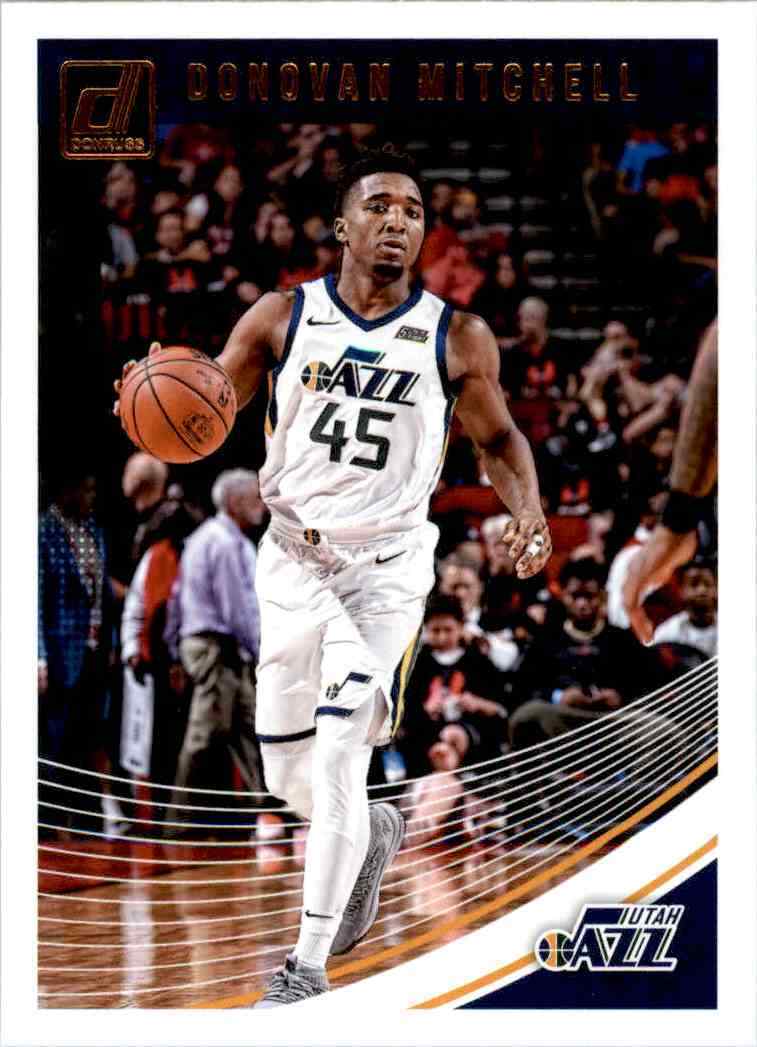 Donovan Mitchell 2018 2019 Donruss Series Mint 2nd Year Card #63