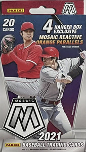 2021 Panini MOSAIC Baseball Series Factory Sealed HANGER Box with 4 Exclusive Orange Parallels