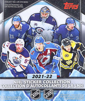 2021 2022 Topps NHL Sticker Collection 81 Page Album with 10 Starter Stickers
