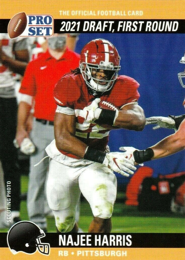 Najee Harris 2021 Pro Set DRAFT DAY Short Printed Mint Rookie Card