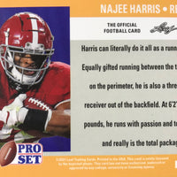 Najee Harris 2021 Pro Set DRAFT DAY Short Printed Mint Rookie Card #PSDD10 Pittsburgh Steelers RARE Variation only 243 made