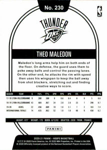 Oklahoma City Thunder 2020 2021 Hoops Factory Sealed Team Set with Rookie Cards of Aleksej Pokusevski and Theo Maledon