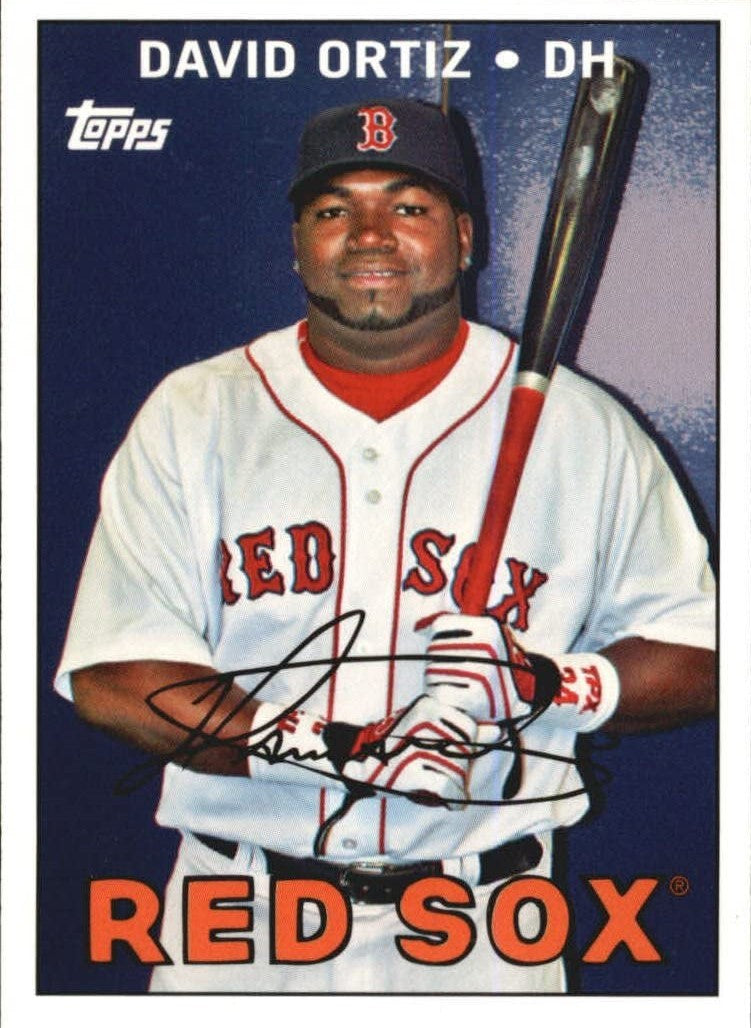 David Ortiz 2008 Topps Baseball Trading Card History Insert Card #TCH42