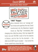 David Ortiz 2008 Topps Baseball Trading Card History Insert Card #TCH42
