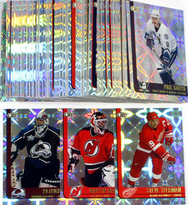 2001 / 2002 Pacific Head's Up Complete Mint Set with Roy, Forsberg, Hull, Lemieux, Yzerman Plus