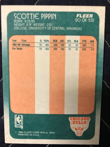 Scottie Pippen 1988 1989 Fleer Series NM Rookie Card #20  (C)