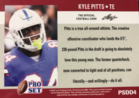 Kyle Pitts 2021 Pro Set DRAFT DAY Short Printed Mint Rookie Card #PSDD4 Atlanta Falcons First Round Pick

