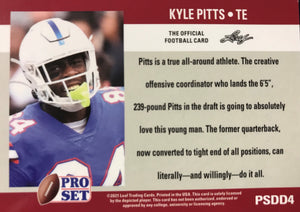 Kyle Pitts 2021 Pro Set DRAFT DAY Short Printed Mint Rookie Card #PSDD4 Atlanta Falcons RARE Variation only 201 made