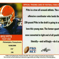 Kyle Pitts 2021 Pro Set Leaf XRC Short Printed Mint Rookie Card #PS16