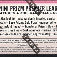 2021 2022 Panini Premier League PRIZM Soccer Factory Sealed RETAIL 24 Pack Box with 5 Prizms and Possible Ultra Rare Vigor Inserts