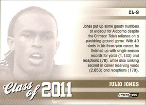2011 Press Pass Football Class of 2011 Draft Picks Insert Set Featuring Cam Newton and Julio Jones Rookie Year Cards Plus