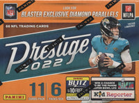 2022 Panini PRESTIGE Football Series Blaster Box with 8 Rookie Cards plus Possible EXCLUSIVE Parallels and Autographs

