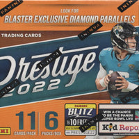 2022 Panini PRESTIGE Football Series Blaster Box with 8 Rookie Cards plus Possible EXCLUSIVE Parallels and Autographs