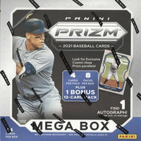 2021 Panini PRIZM Baseball Series Factory Sealed MEGA Box with One AUTOGRAPH per box