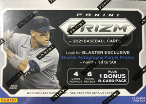 2021 Panini PRIZM Baseball Series Factory Sealed Blaster Box with possible EXCLUSIVE Green Prizms LIMIT 3 Boxes