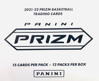 2021 2022 Panini PRIZM NBA Basketball 12 Pack Cello Box with EXCLUSIVE Red, White and Blue Prizms
