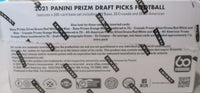 2021 Panini Prizm Collegiate Draft Picks Football Factory Sealed Cello Box (180 Cards)
