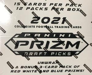 2021 Panini Prizm Draft Picks Football CELLO pack (15 cards/pack)