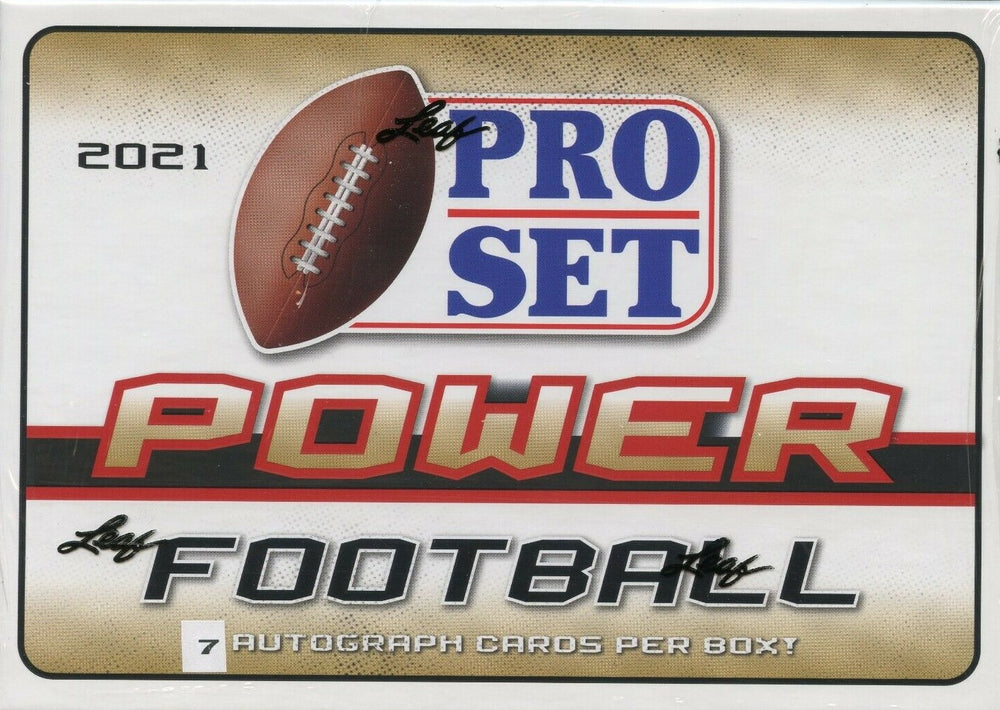 2021 Pro Set Power Football Series Factory Sealed HOBBY Box with 7  AUTOGRAPHED Cards