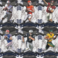 2021 Leaf Ultimate Quarterbacks RARE Blue Version Set Numbered of 35 Made featuring Lawrence, Fields, Jones PLUS