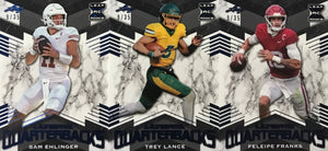 2021 Leaf Ultimate Quarterbacks RARE Blue Version Set Numbered of 35 Made featuring Lawrence, Fields, Jones PLUS
